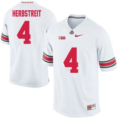 Ohio State Buckeyes Men's Kirk Herbstreit #4 White Authentic Nike College NCAA Stitched Football Jersey YF19K15ZE